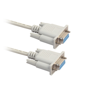 Universal 1.5/3/5M F/F Serial RS232 Null Modem Cable Female to Female DB9 FTA Cross Connection 9 Pin COM Data Cable Converter