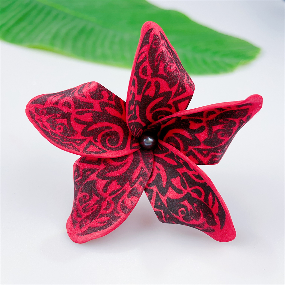 Kn Hf021b Gy Plumeria Hair Pick