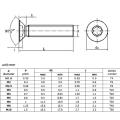 10/50pcs M1.6 M2 M2.5 M3 M4 M5 M6 M8 304 A2-70 stainless steel GB2673 Six-Lobe Torx Flat Countersunk Head Screw Six Lobe Bolt