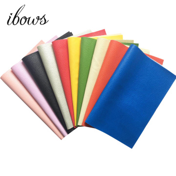 IBOWS DIY Fabric Litchi Artificial Synthetic Leather Fabric Sewing DIY Bow Handmade Craft Material Bags Shoes Making Accessories
