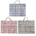 Red Reusable Laundry Storage Bags Eco Zipped Strong Woven Plastic Bags Home Shopping Bags Clothes Organizer Bags