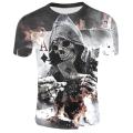 2020 New Fashion Male Skeleton Internal Organs 3D Printed Round Neck Short-Sleeved T-Shirt Anime Funny Halloween Men T Shirt