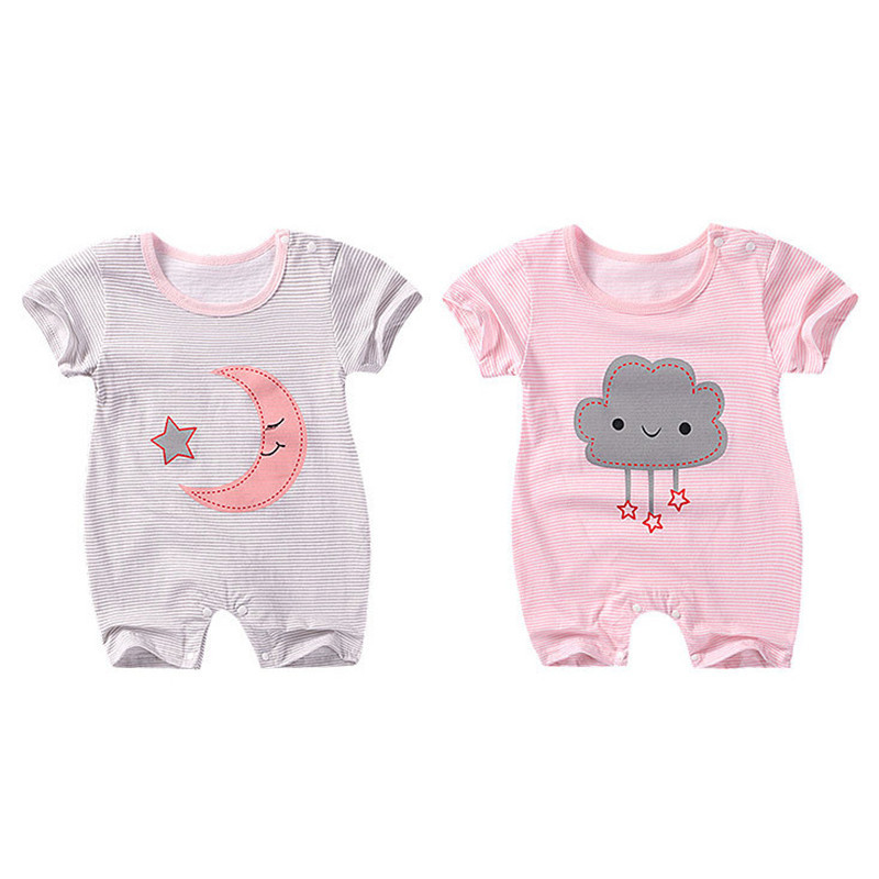 Baby Romper Cotton Cartoons Short Sleeve for Infant Girls Newborn Boys Body Suit Child Clothing New Casual Home Jumpsuits Hot