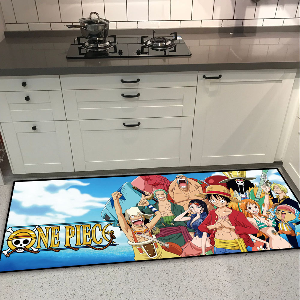 Cartoon One Piece Zoro Floor Rug Long Doormat Carpet Room Home Graden Kitchen Non-slip Door Mat