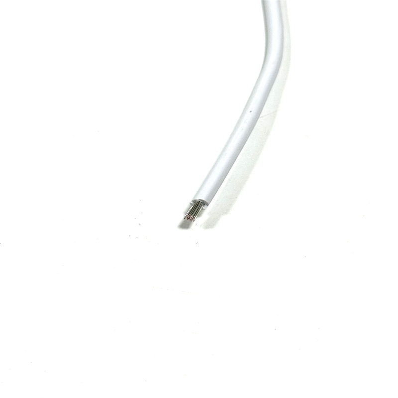 14AWG White Jumper Wire Harness with Quick Disconnect Terminal & Open End Length 16 Inch