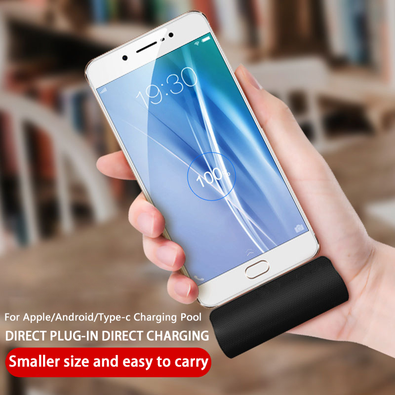 NOHON Mini Type USB C Power Bank 3000mAh Fast Charge Pocket Wireless Powerbank For Xiaomi Huawei USB-C Portable Charger Battery