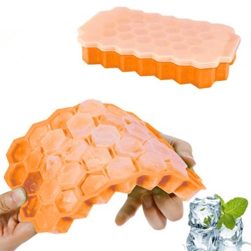 Kitchen Ice Cube Tray Summer Honeycomb Shape Ice Cube Ice Tray Ice Cube Mold Storage Containers Drinks Molds Faveolate Shape