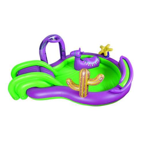 Inflatable PVC Swimming Pool Recreation Center With Slide for Sale, Offer Inflatable PVC Swimming Pool Recreation Center With Slide