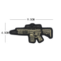 AK-47 GUN Assault PISTOL RIFLE Sniper Airsoft Patch RIFFLE CLUB SOW ARMY BLACK BADGE Machine Gun Embroidered Gun Shape Patches