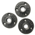 DN15 1/2" DN20 3/4" Cast Iron Flanges Malleable Iron Industrial Pipe Fittings Exhaust Wall Mount Floor Flange Piece