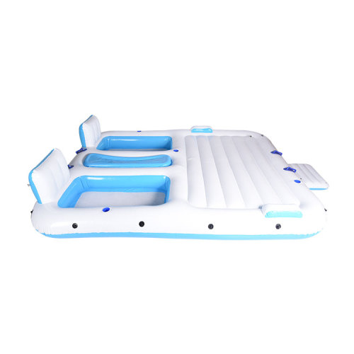 New Design 4 Person Inflatable Water Floating Island for Sale, Offer New Design 4 Person Inflatable Water Floating Island