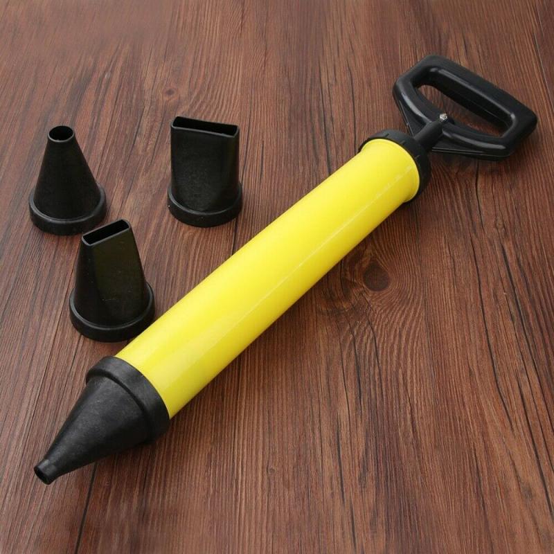 1pcs Stainless Steel Caulking Gun Pointing Brick Grouting Mortar Sprayer Applicator Tool Cement Filling Tools With 4 Nozzles
