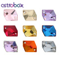 Astrobox Brilliant Color Sew on Rhinestone Applique Sewing Loose Gemstone Flat Back Cosmic Motif Strass Diamond DIY