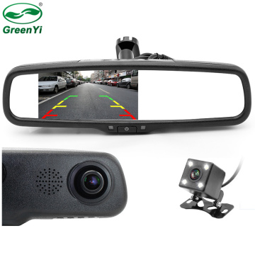 1280P Car Rearview Mirror DVR Monitor Dash Camcorder Car Camera Camcorder Car DVR Double Lens Dual Video CCTV Recorder Camera
