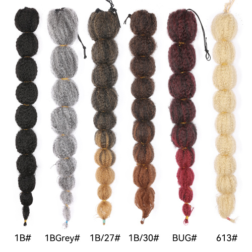 Alileader Recommend Yaki 20inch Caterpillar Marley Braids Adjustable Hair Wholesale Drawstring Pigtail Ponytail Extension