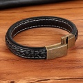 XQNI 2019 New Classic Fashion Jewelry Top Sale Genuine Leather Bracelet For Men Women Hand Accessories Bangle Spacial Gift