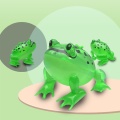 Funny Cute Inflatable Frog with Flashing Light Toddler Kids Children Gifts Animal Blow up Toys Party Decoration