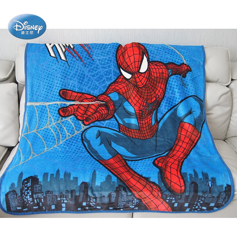 Super Soft Warm Disney Spiderman Coral Fleece Blanket Throw Bedspread for Boys Sleeping Covers 120x150cm Christmas Gift