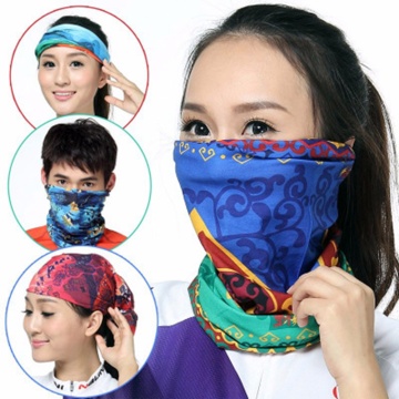 1Pc Unisex Turban Magic Bandanas Outdoor Sports Scarf Bicycle Headband Neck Cover Face Mask Cycling Hiking Fishing Accessories