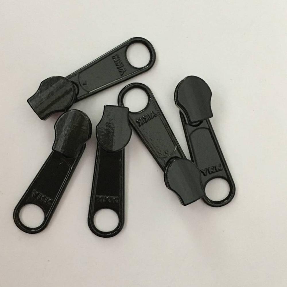 20pcs/lot YKK puller pull slider for nylon RC zipper chain luggage sleeping bag sofa sewing accessories