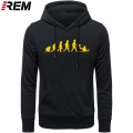 REM Hoodies Evolution Waterpolo Ball Player Men Fashion long Sleeve O-neck Cotton Funny Cool Male Tops Hoodies, Sweatshirts