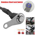 Stainless Steel LED Motorcycle Switch ON-OFF Handlebar Adjustable Mount Waterproof Switches Button For DC12V Fog Light