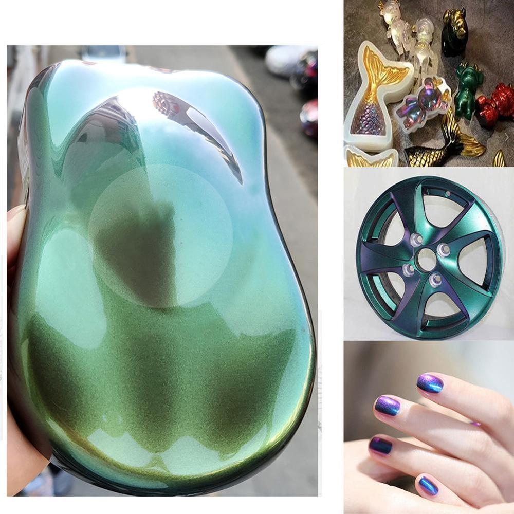 Chameleon Pigment Powder Car Paint Car Color Change Powder Acrylic Art Crafts Nail Decorations Powder
