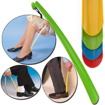 Plastic Shoe Horn Lifter Disability Mobility Aid Stick Shoe Horn Remover Flexible Shoehorn Shoe Pull Tools Random color