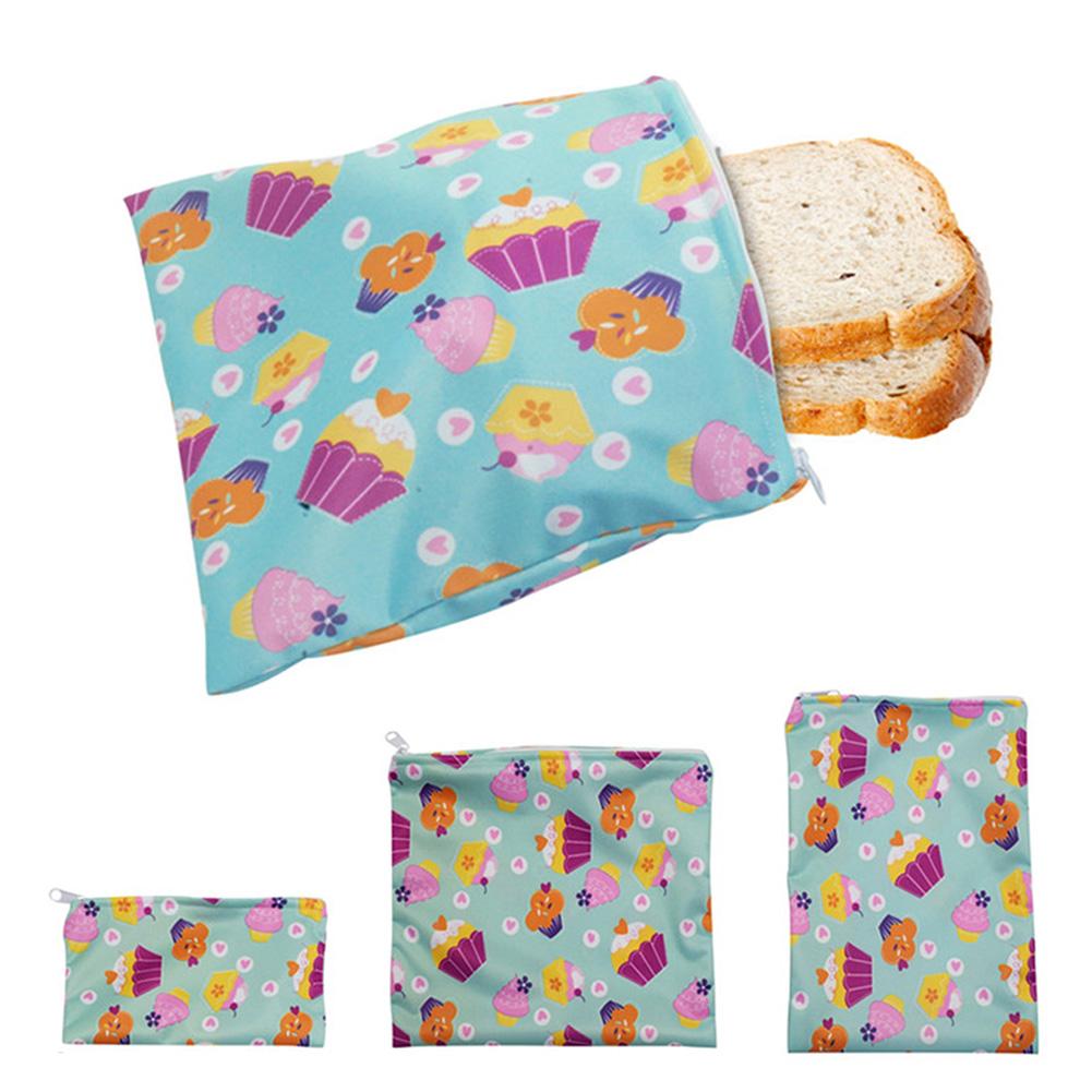 3pcs/set Reusable Food Storage Bags Leakproof Freezer Bag Reusable Sandwichs Bags Snack Bag Lunch Bread Bag for Food Storage New