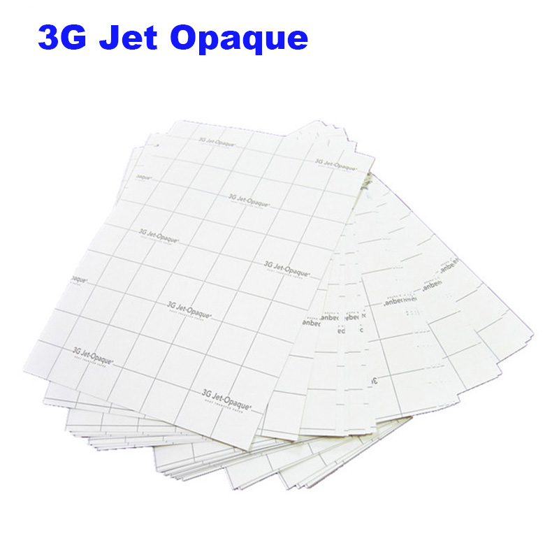 A3 A4 Special Promotional Price American 3g Jet-Opaque Inkjet Printable Iron-On Heat Transfer Paper for Dark Fabric 5 Sheets