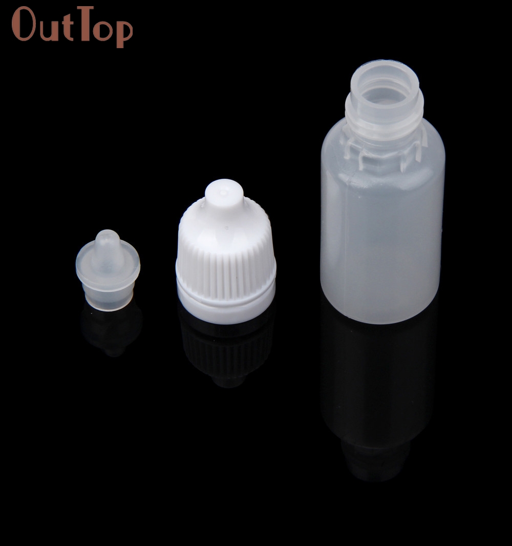 OutTop 50PCS 5ml/10ml/15ml/20ML/30ML/50ML Empty Plastic Squeezable Dropper Bottles Eye Liquid Dropper Refillable Bottles 18mar29