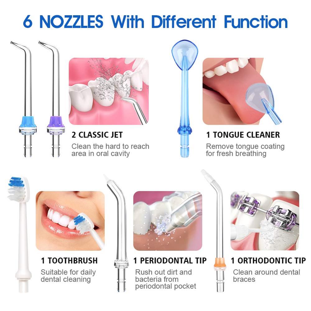 300ml Oral Irrigator USB Charging Waterproof Cleaning Teeth Water Dental Flosser Jet Portable Electric Irrigator for Men Women