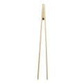 Textured Bamboo Kongfu Tea Utensil Tweezers 14.5cm Wood Color