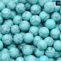 Turquoise 8MM Stone Balls Home Decoration Round Crystal Beads