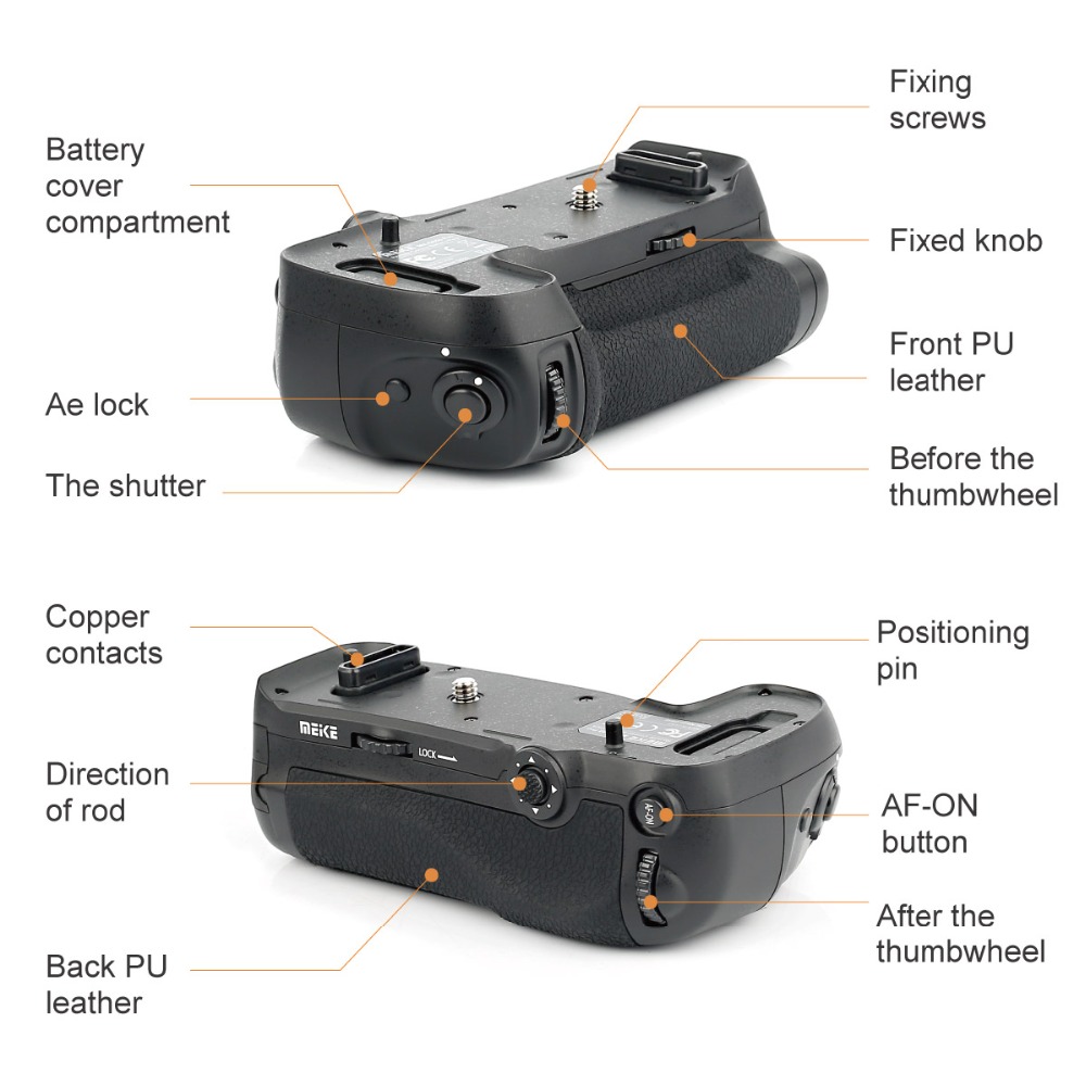 Meike MK D850 Battery Grip to Control shooting Vertical-shooting Function for Nikon D850 cameras