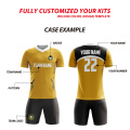 Wholesale Custom Design Professional Football Jersey Wear Dry Fit Team Sports Uniform Sublimated Logo Name Soccer Uniform Kits