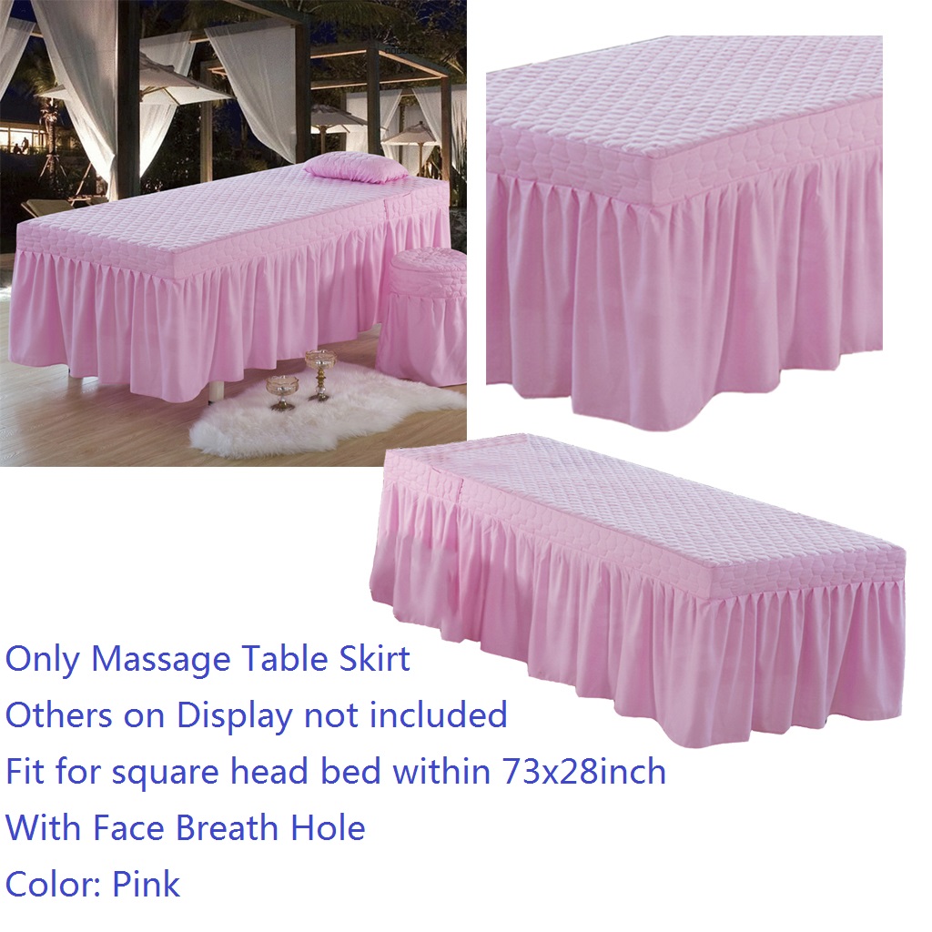 190x70cm Microfiber Cosmetic Mattress Valance Sheet Massage Table Skirt European Style for Cosmetic Beauty Salon Hotel Hospital