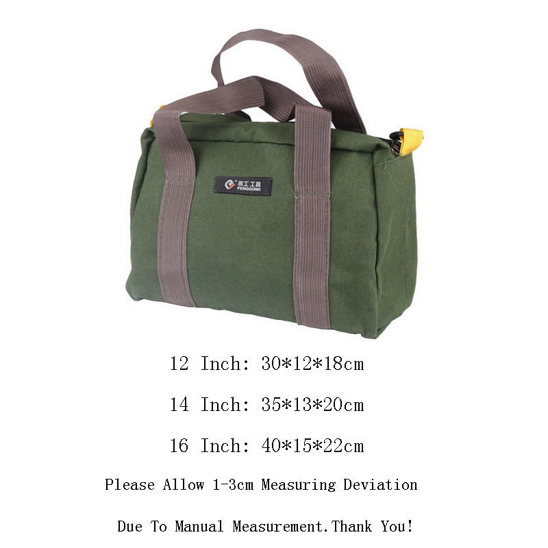 New Multifunction Waterproof Oxford Canvas Hand Tool Storage Carry Bags Portable Pliers Metal Tools kit Parts Hardware Organizer