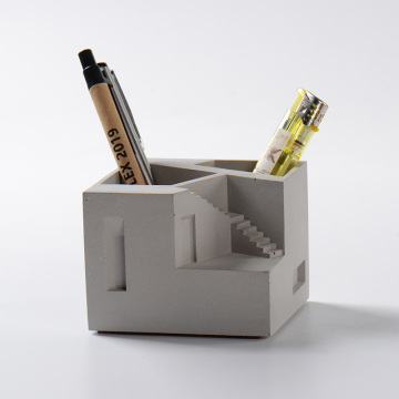 Square Cement Molds Concrete Desk Pen Holder Mould Handmade Creative Craft Tool