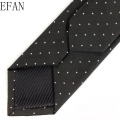 New Jacquard Woven Neck Tie for Men Classic Check Tie Fashion Polyester Mens Necktie for Wedding Business Suit Plaid Dots Tie