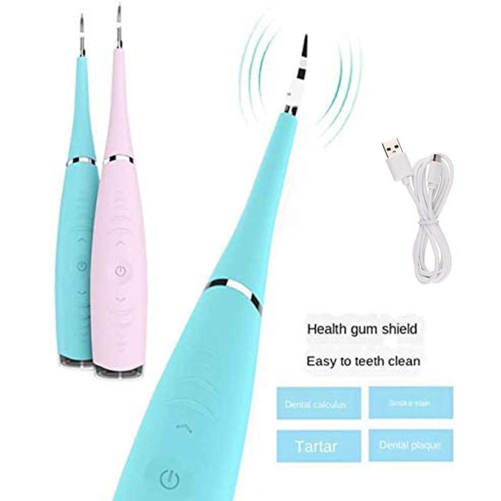 Ultrasonic Electric Tooth Cleaner Dental Scaler Tooth Calculus Remover USB Rechargeable Toothbrush Household Beauty Appliance