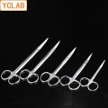 YCLAB 18cm Elbow Scissors Stainless Steel Operation Dissecting Removal Stitch Laboratory Medical Household