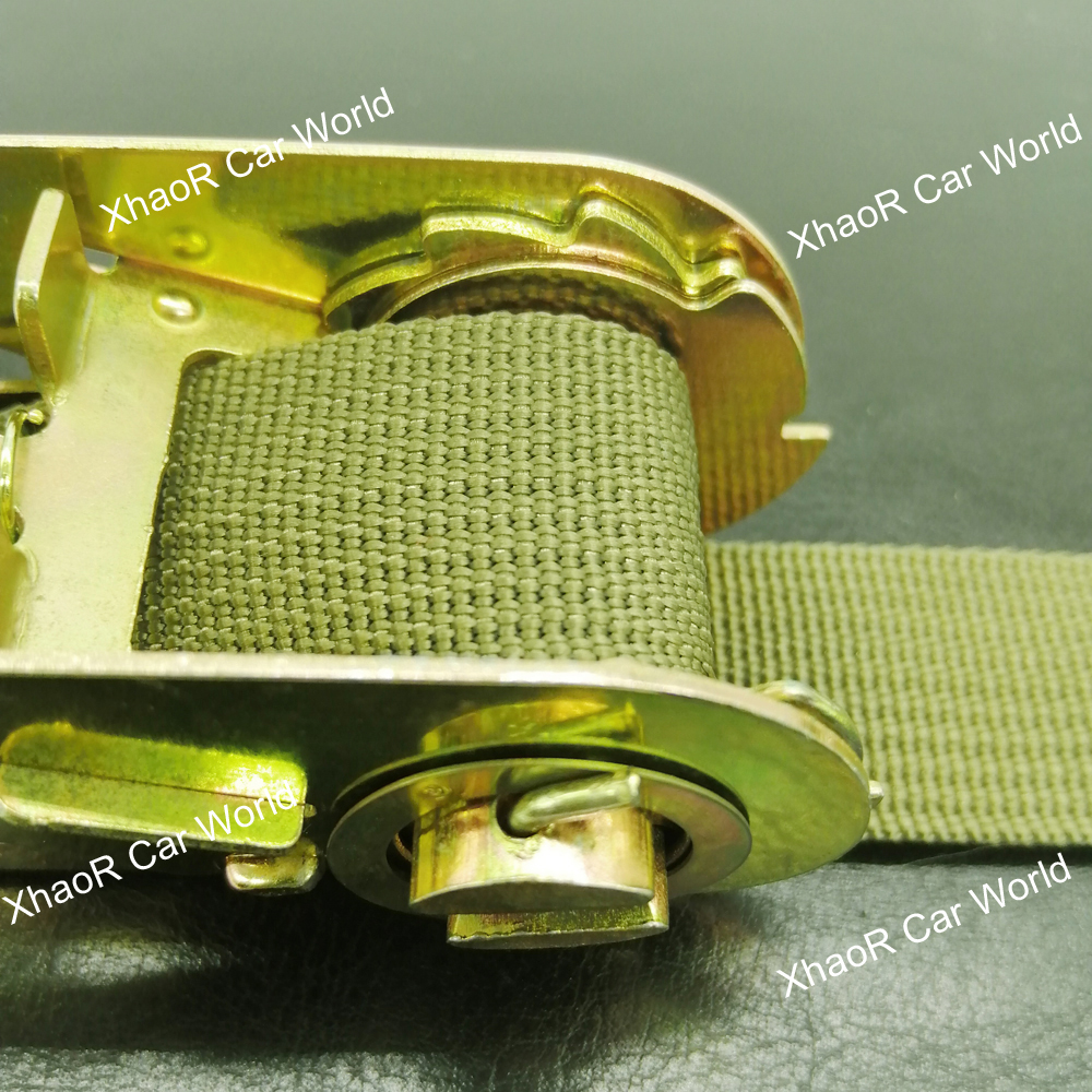 Tensioning Belts Adjustable Cargo Straps for Car Motorcycle Bike Ratchet Tie-Down Belt for Luggage Bag Bind Belts 2 Pcs 3 Meters