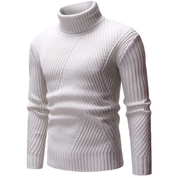 New Autumn Winter Fashion Brand Clothing Men's Sweaters Warm Slim Fit Turtleneck Men Pullover Knitted Sweater Men