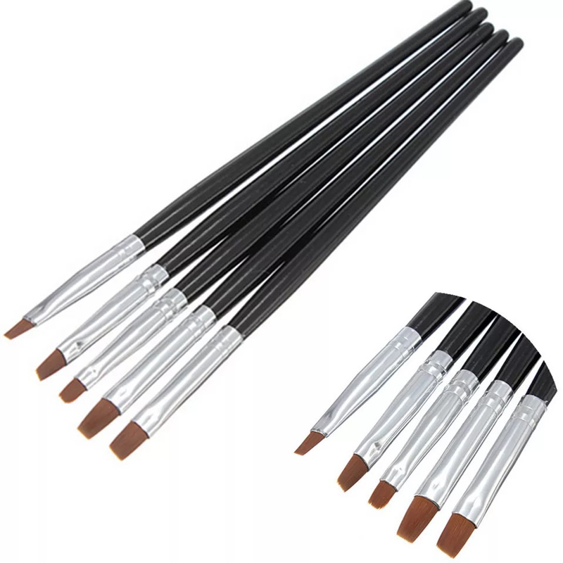 1Set Nail Brushes for Manicure Tools Painting Drawing UV Gel Polish Nail Art Brushes DIY Dotting Picking Pen Nail Art Decoration