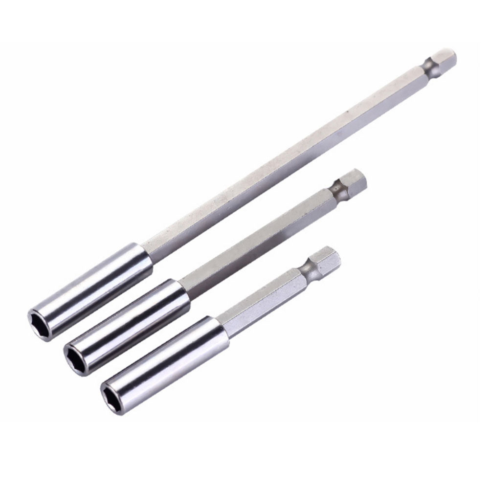 2Pcs/set 1/4" Hex Magnetic Bit Holder 60/150mm Screwdriver Bars Power Extension Drill Driver