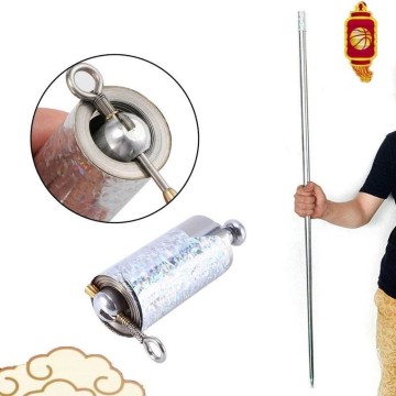 Staff Portable Martial Arts Metal Pocket Bo Staff- New High Quality Pocket Outdoor Sport Stainless Steel Silver/Black/Gold