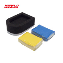 Marflo Magic Clay Bar 2pcs with Sponge Applicator Blue Yellow Auto Cleaning Detailing Clean Clay Bar by Brilliatech