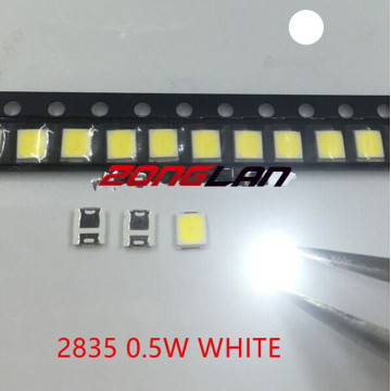 2835 LED 0.5W White SMD/SMT PLCC-2 2835 White 150Ma 50-65lm 6000-6500K 3528 diodes High Power LED Ultra Bright SMD LED 100PCS