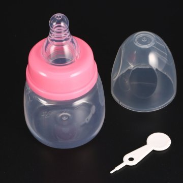 100% Brand New Infant Baby Feeding 0-18 Months Feeder 60ML PP Nursing Juice Milk Mini Hardness Bottle Baby Bottles And Nipples